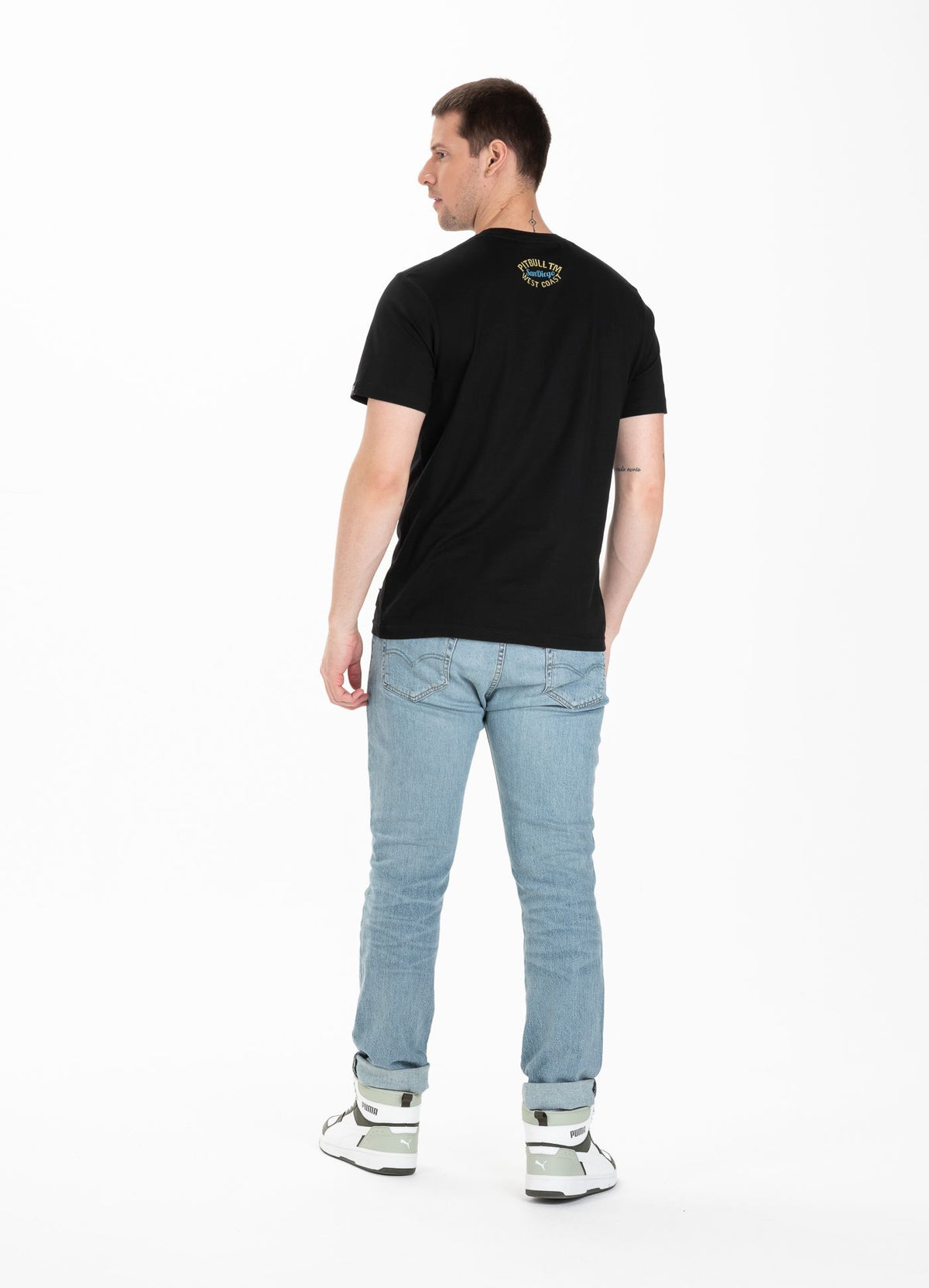 T-Shirt PITBULL CAL Schwarz