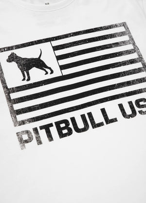 PITBULL USA Leichtes weißes T-Shirt