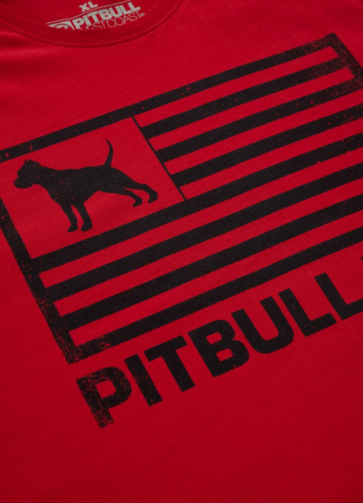 Leichtes T-Shirt PITBULL USA Weiß