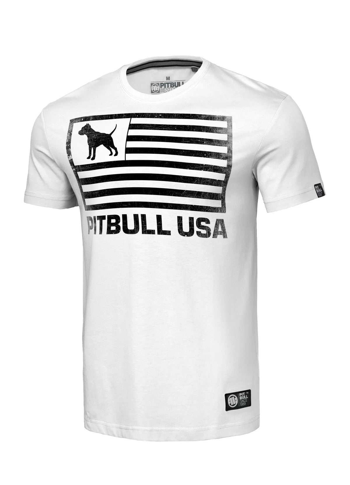 PITBULL USA Leichtes weißes T-Shirt