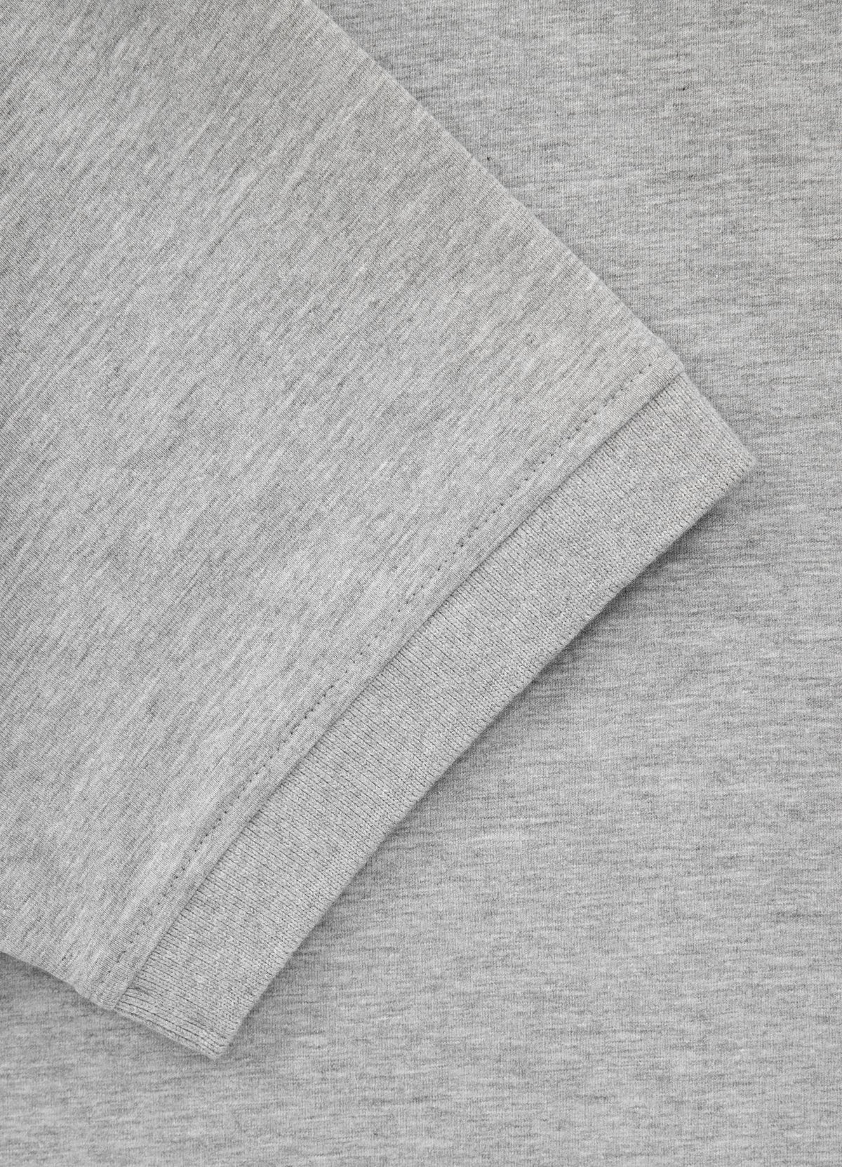 Herren Poloshirt Jersey Slim Fit Kleines Logo - Grau Melange