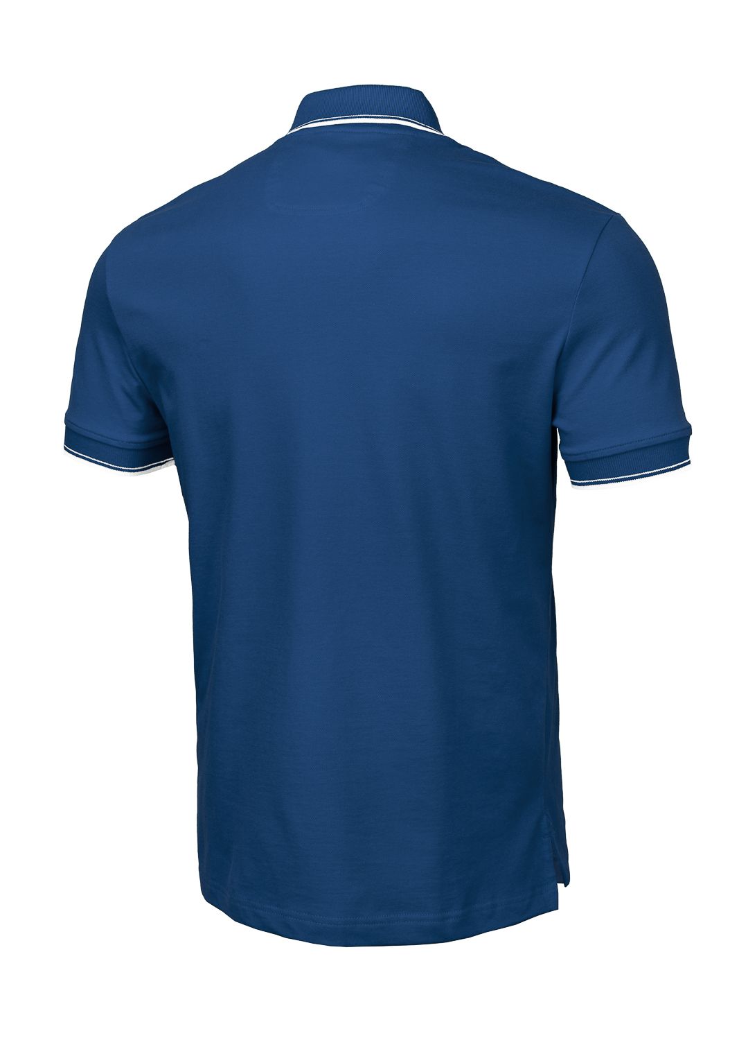 Poloshirt Pique Regular Stripes - Blau