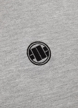 Poloshirt Pique Regular Stripes - Grau