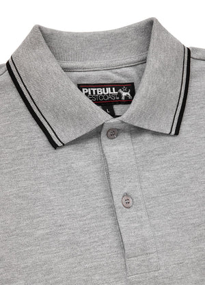 Poloshirt Pique Regular Stripes - Grau