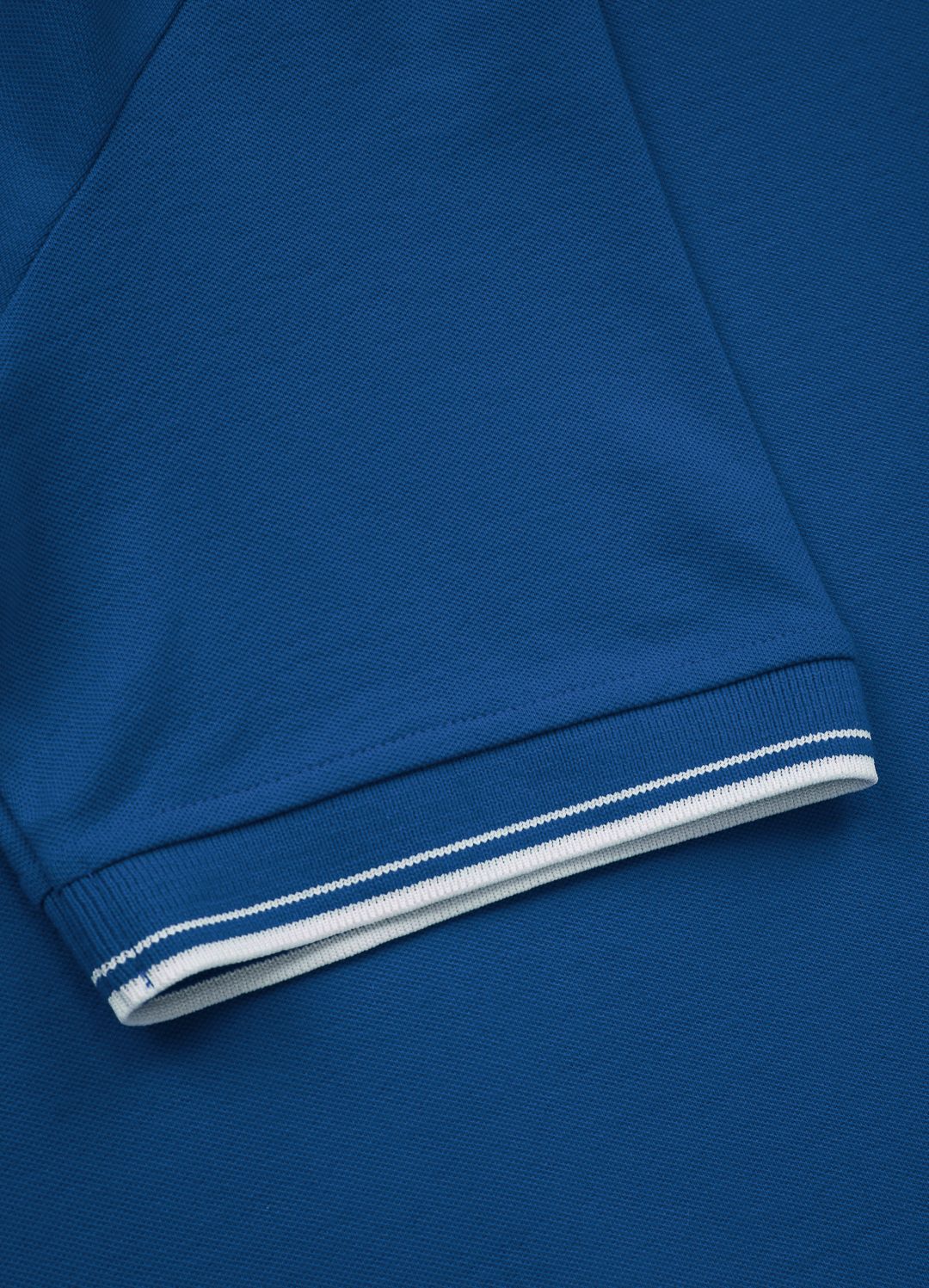 Poloshirt Pique Regular Stripes - Blau