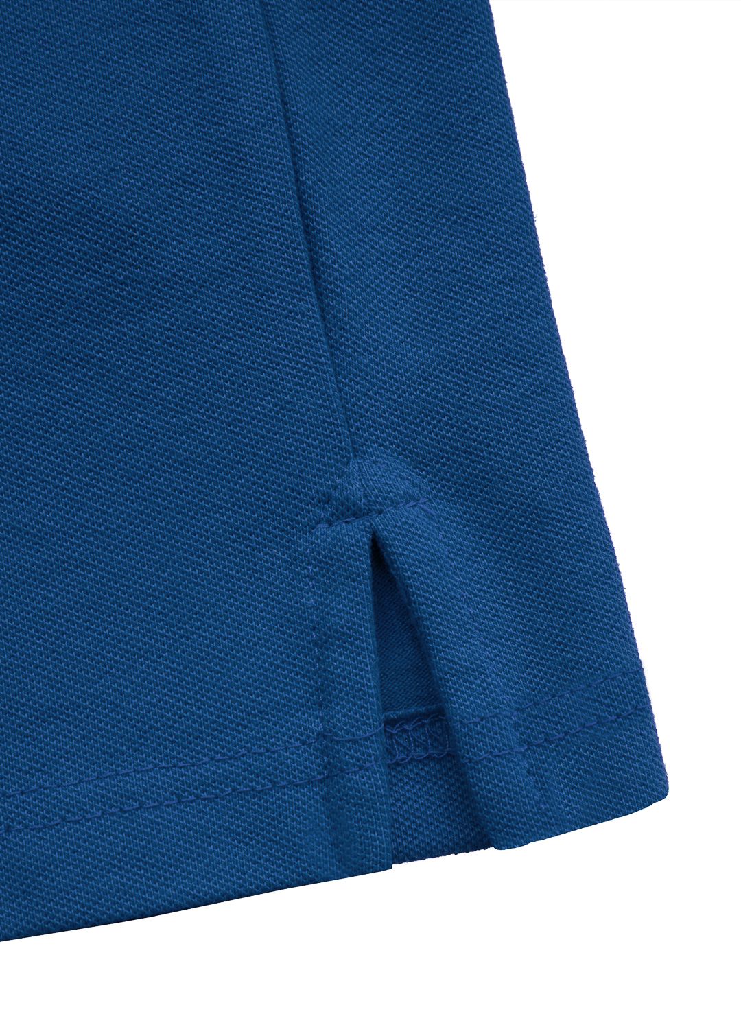 Poloshirt Pique Regular Stripes - Blau
