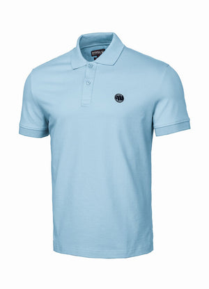 T-Shirt POLO REGULAR Pique 250 GSM Hellblau