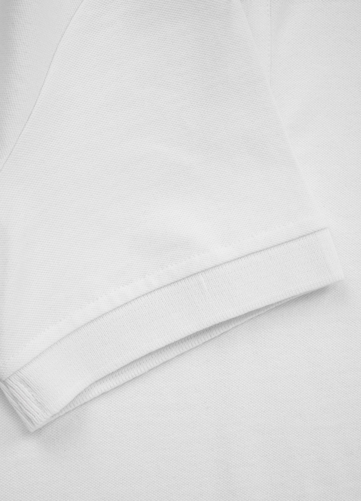 Herren Poloshirt Piqué Regular - Weiß