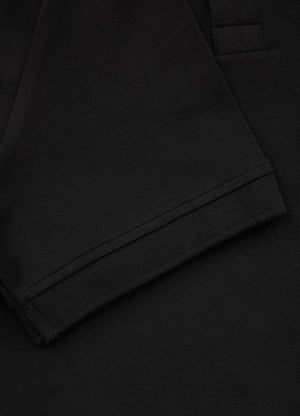Herren Poloshirt Piqué Regular - Schwarz
