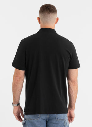 Herren Poloshirt Piqué Regular - Schwarz
