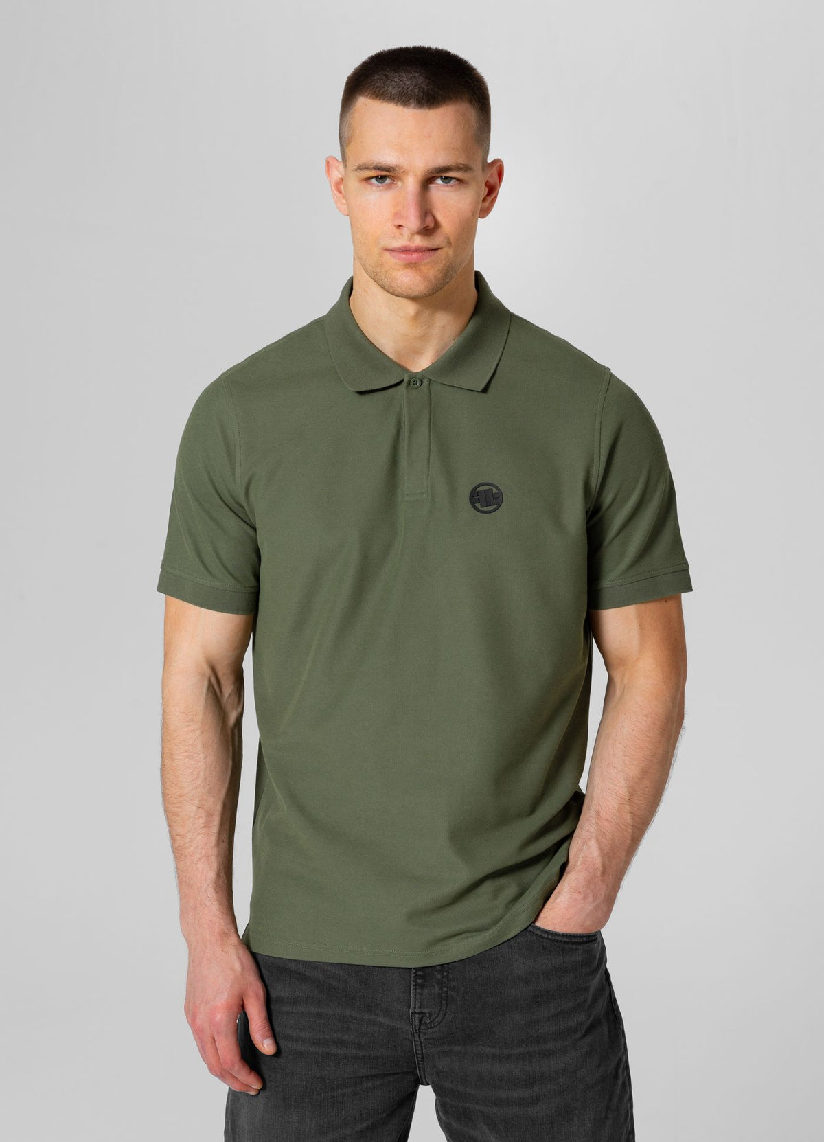 Poloshirt Pique Rockey - Olivgrün