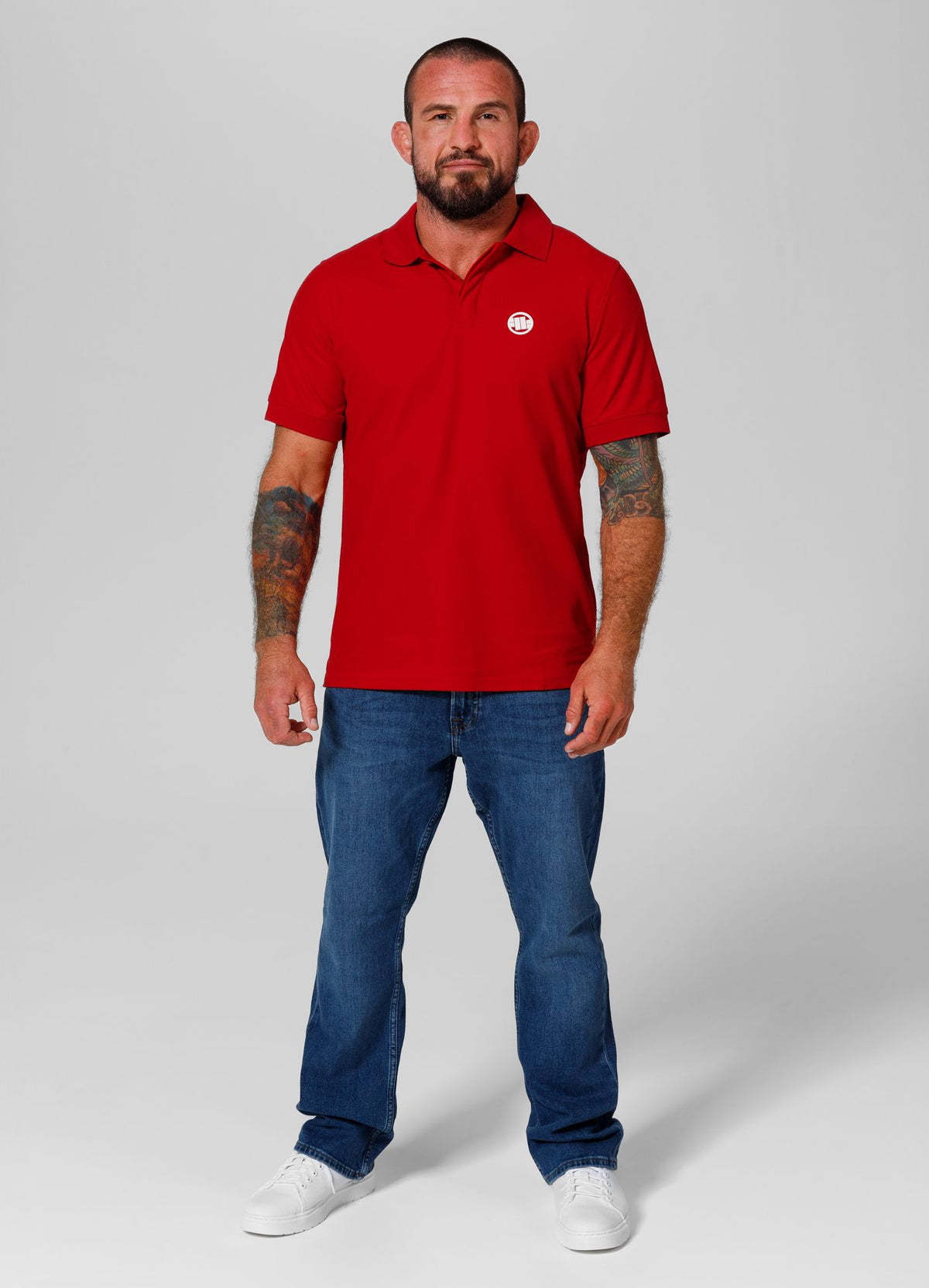 Poloshirt Pique Rockey - Rot