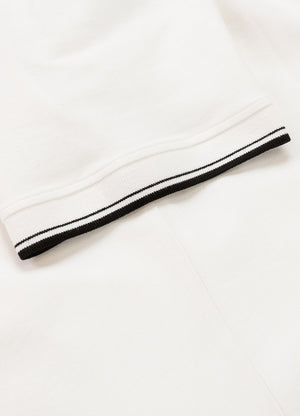 Poloshirt Pique Stripes Regular - Offwhite