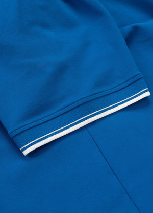 Poloshirt Pique Stripes - Blau