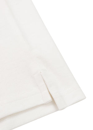 Poloshirt Pique Stripes Regular - Offwhite