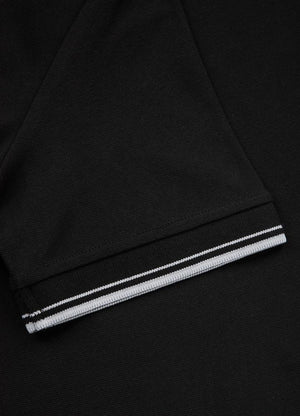 PIQUE STRIPES REGULAR Crna polo majica