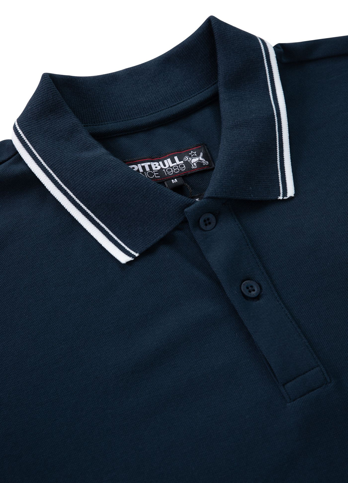 Poloshirt Pique Stripes - Dunkelblau