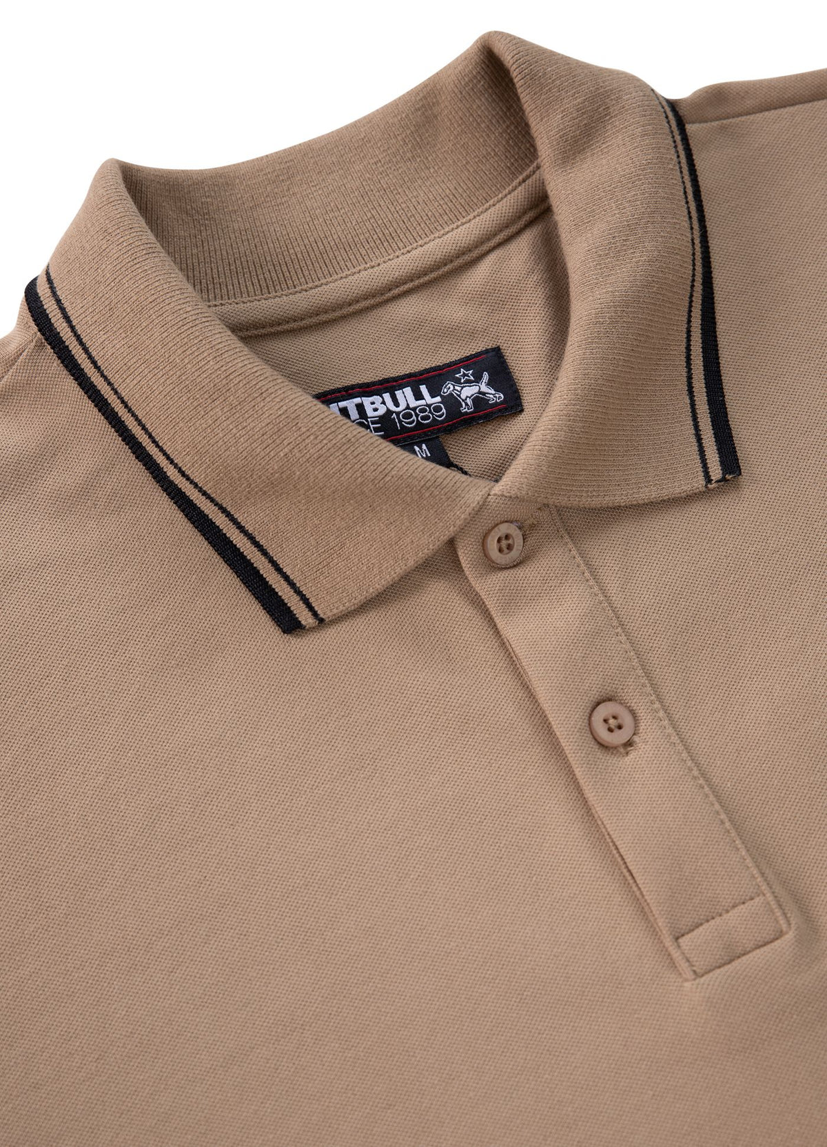 Poloshirt Pique Stripes - Coyote Braun