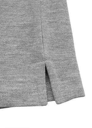 Poloshirt Pique Stripes Regular - Grau