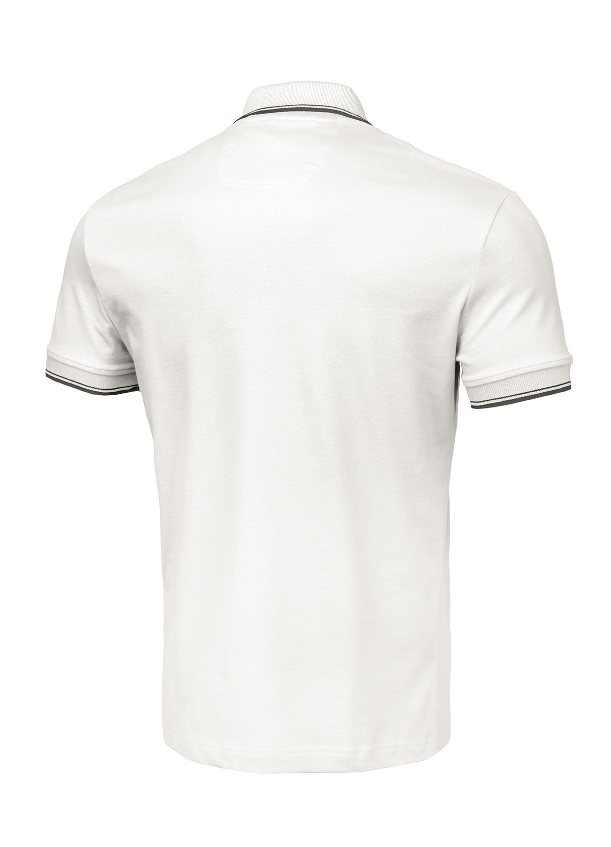 Poloshirt Pique Stripes Regular - Offwhite