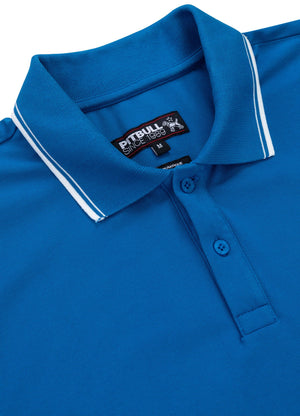 Poloshirt Pique Stripes - Blau