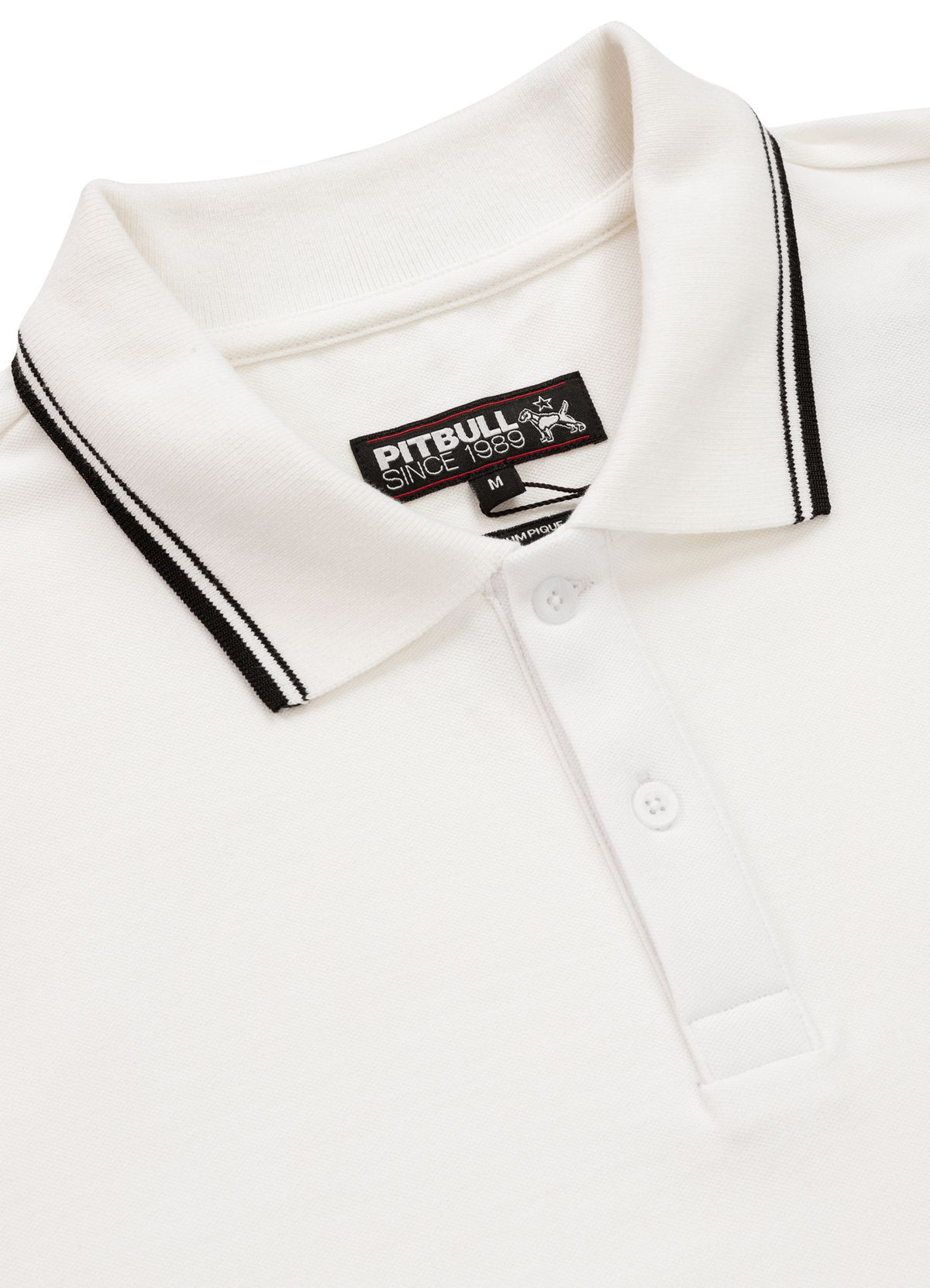 Poloshirt Pique Stripes Regular - Offwhite