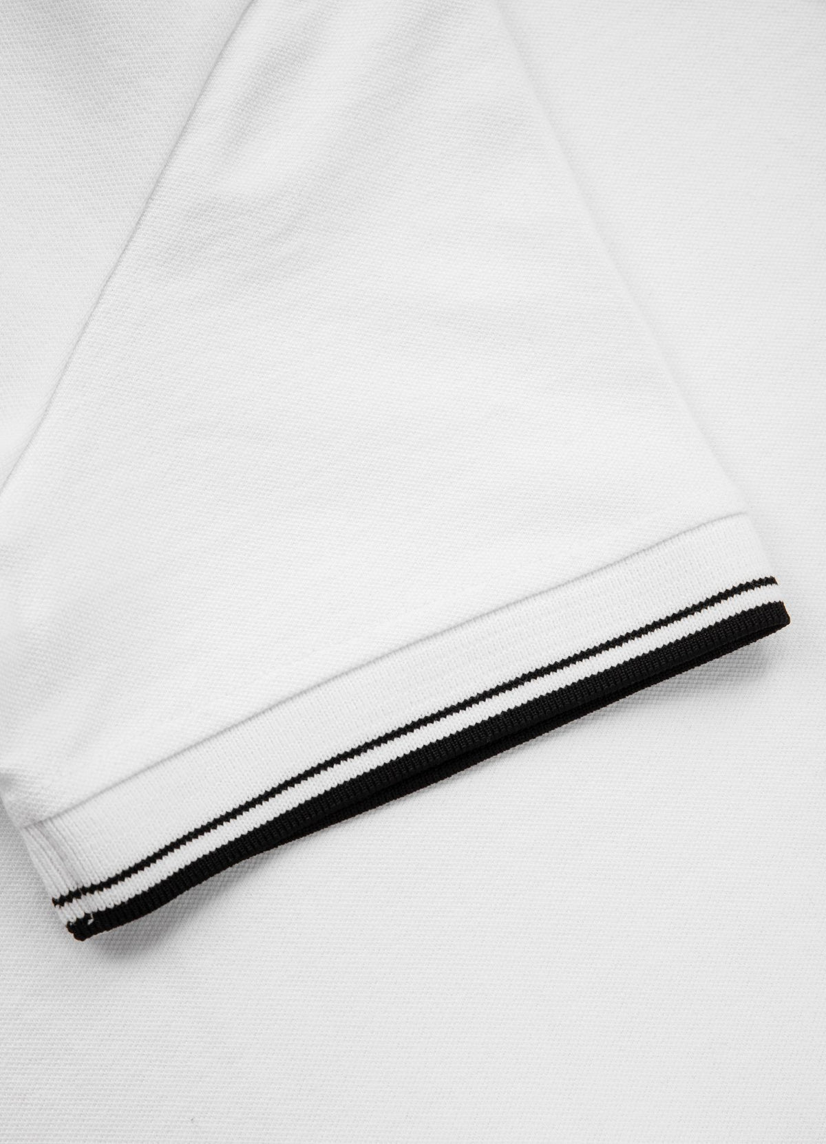 Poloshirt Regular Logo Stripes II  - Weiß