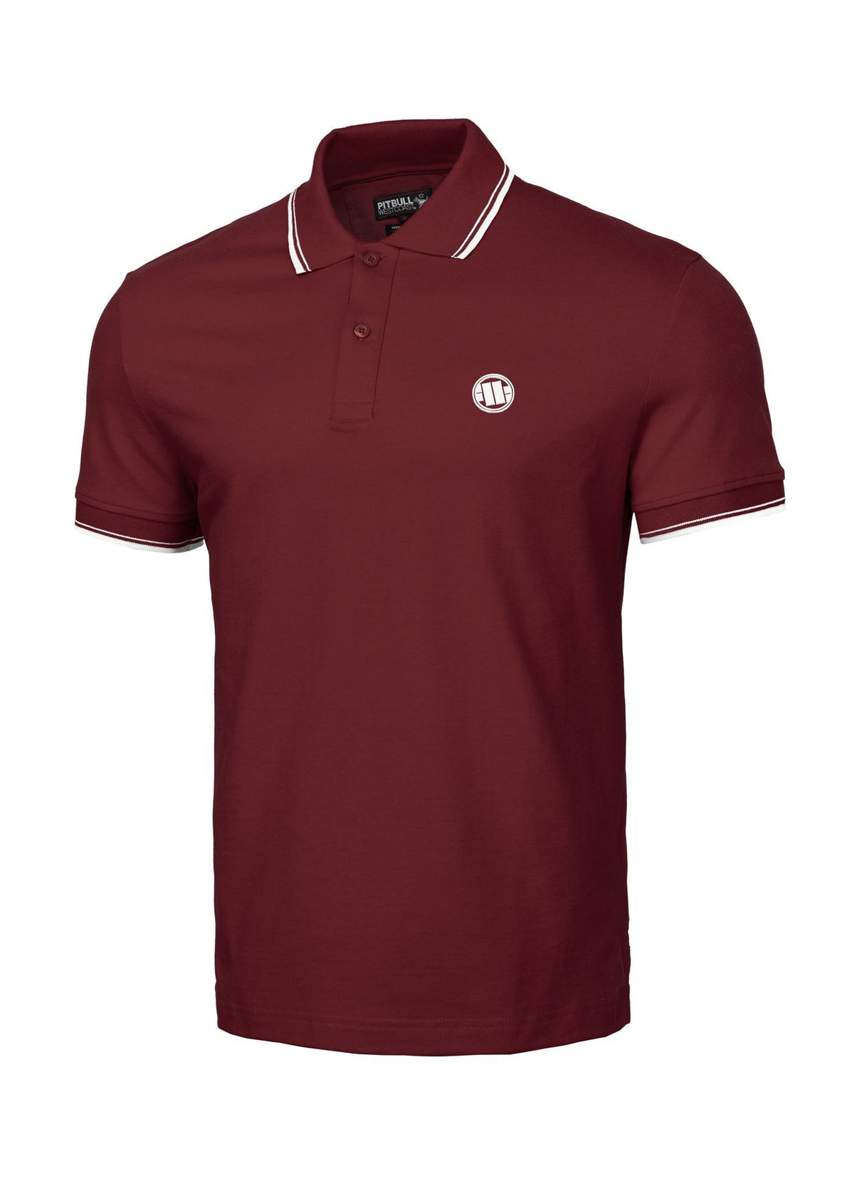 T-Shirt POLO SLIM STREIFEN Burgund