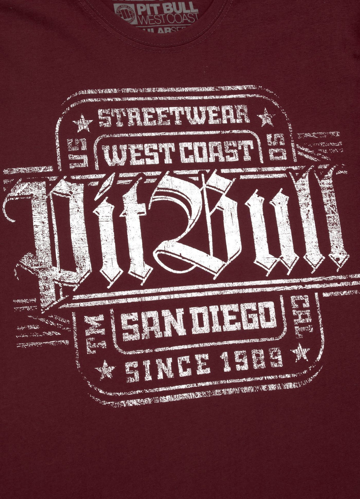 T-Shirt SAN DIEGO IV Burgund 