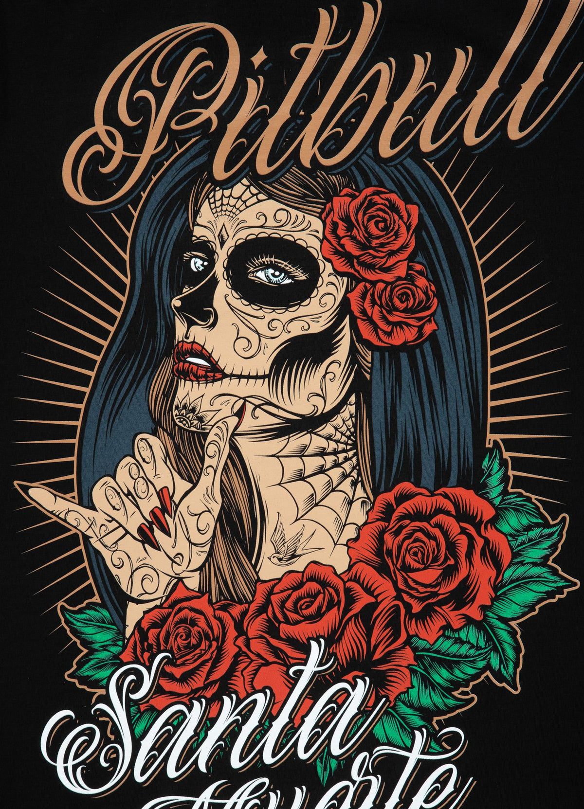 SANTA MUERTE 23 Schwarzes T-Shirt