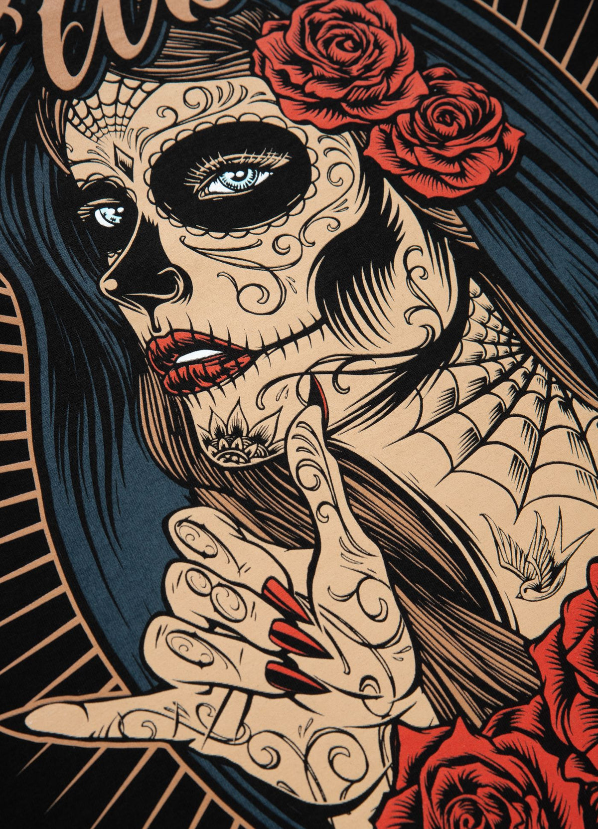 SANTA MUERTE 23 Schwarzes T-Shirt