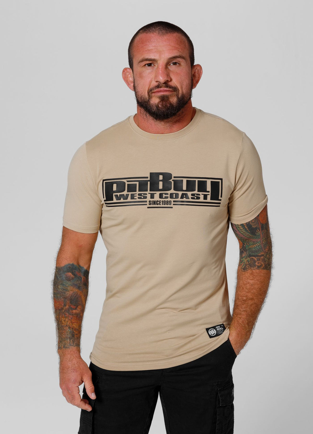 T-Shirt Slim Fit Classic Boxing - Sand