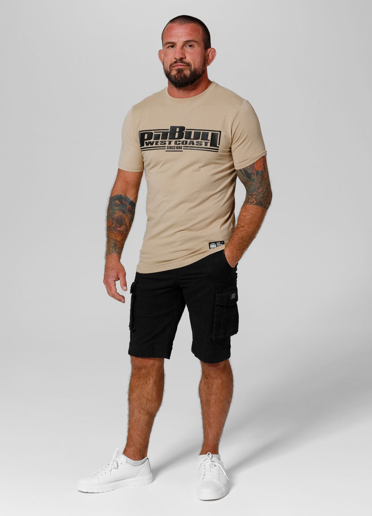T-Shirt Slim Fit Classic Boxing - Sand