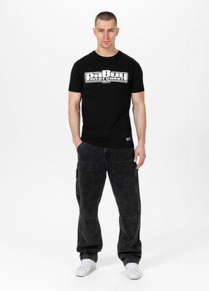 T-Shirt Slim Fit Classic Boxing - Schwarz