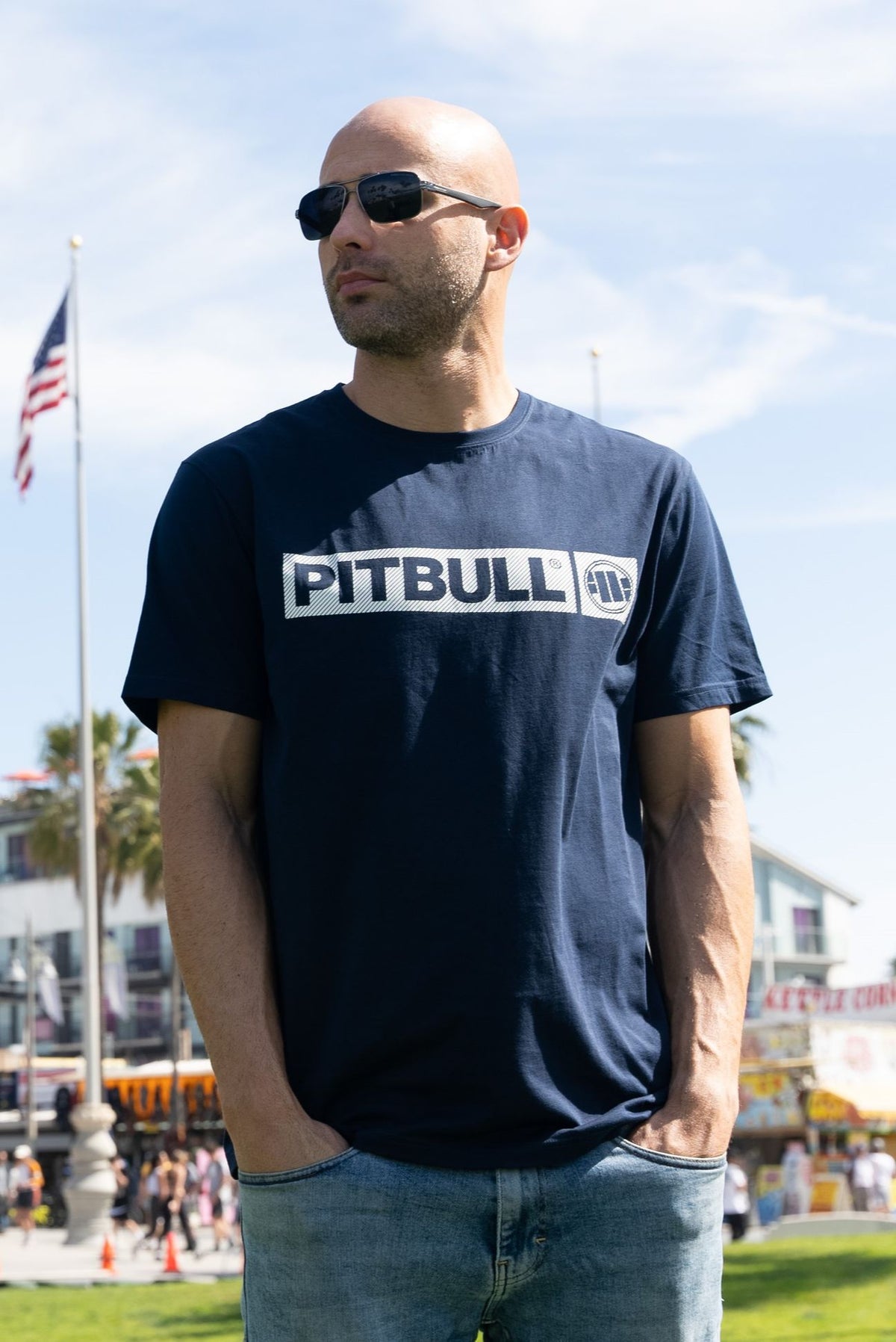 HILLTOP Slim Fit T-Shirt Dunkelblau