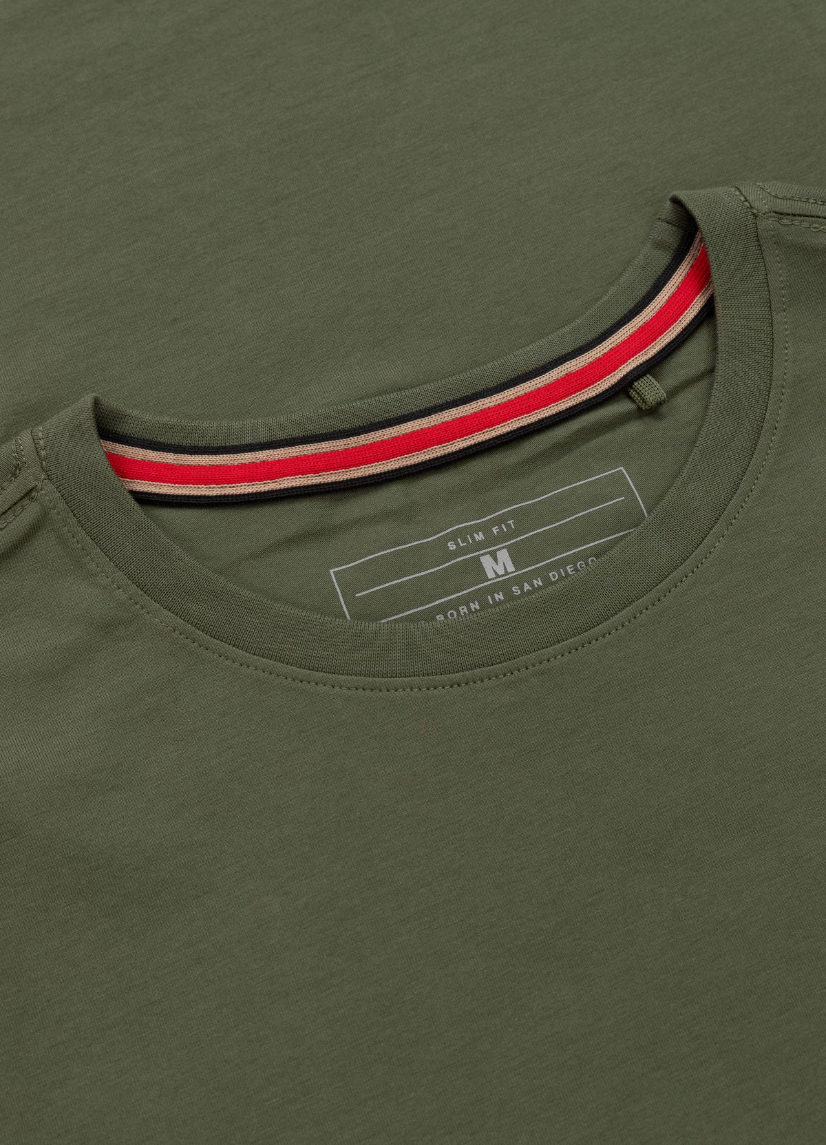 Herren T-Shirt Slim Fit NO LOGO - Oliv