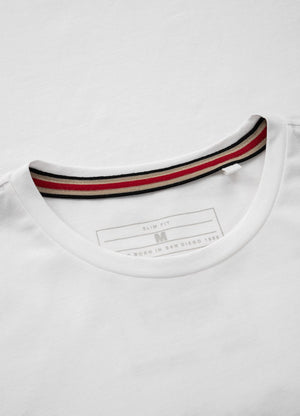 T-Shirt Slim Fit KLEINES LOGO Weiß