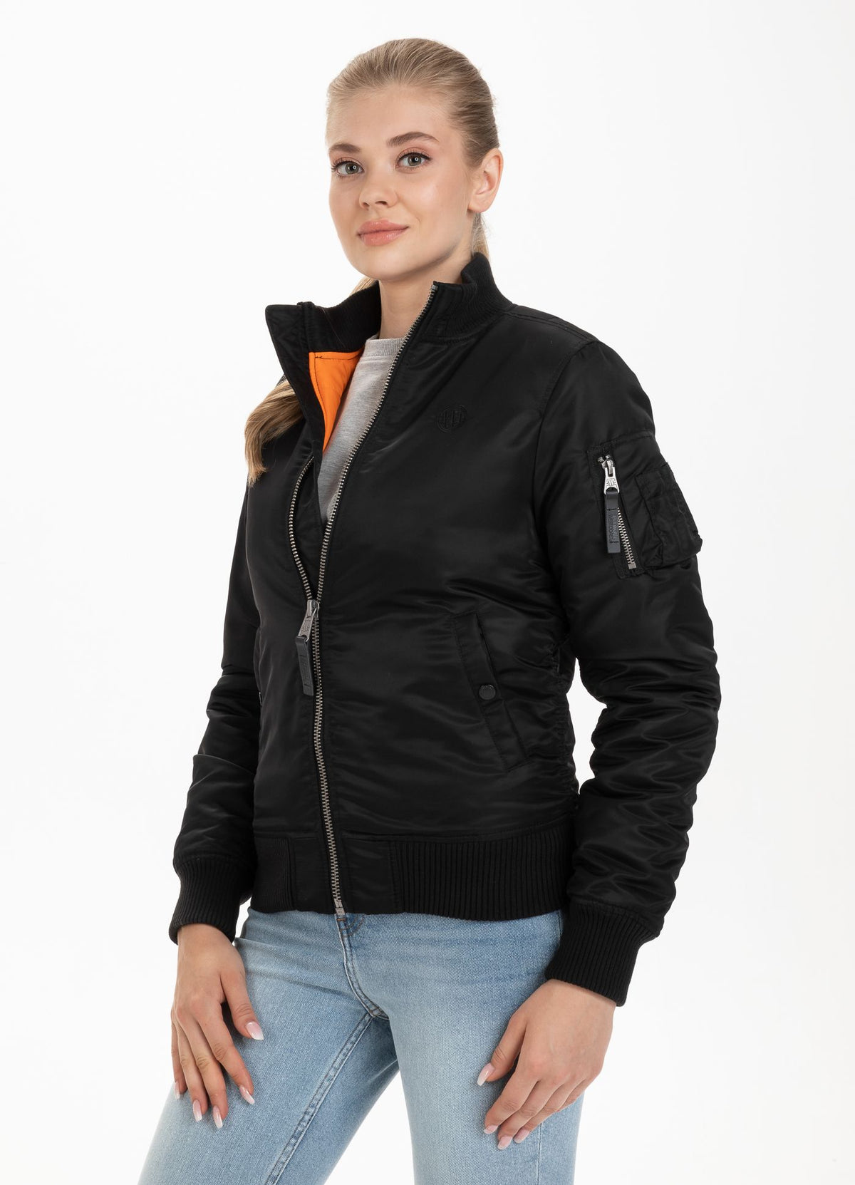 Damen Übergangsjacke MA-1 - Schwarz