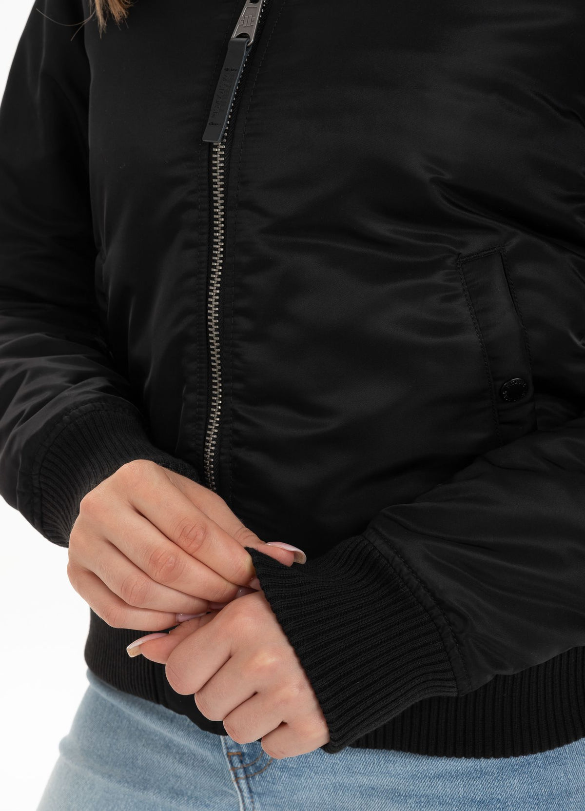 Damen Übergangsjacke MA-1 - Schwarz