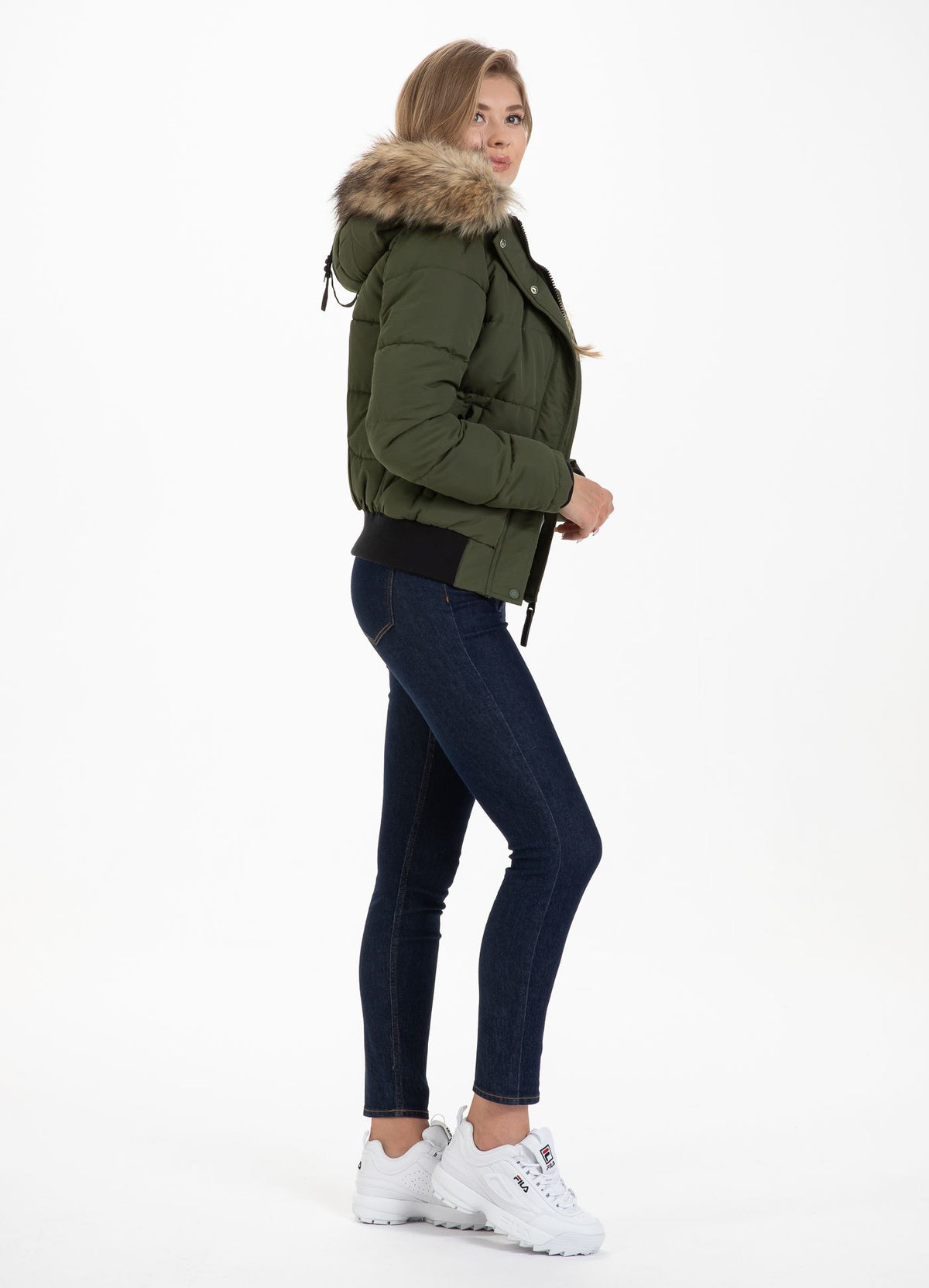 Damen Kapuzenjacke Firethorn Olive