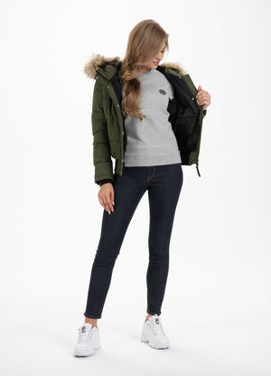 Damen Kapuzenjacke Firethorn Olive
