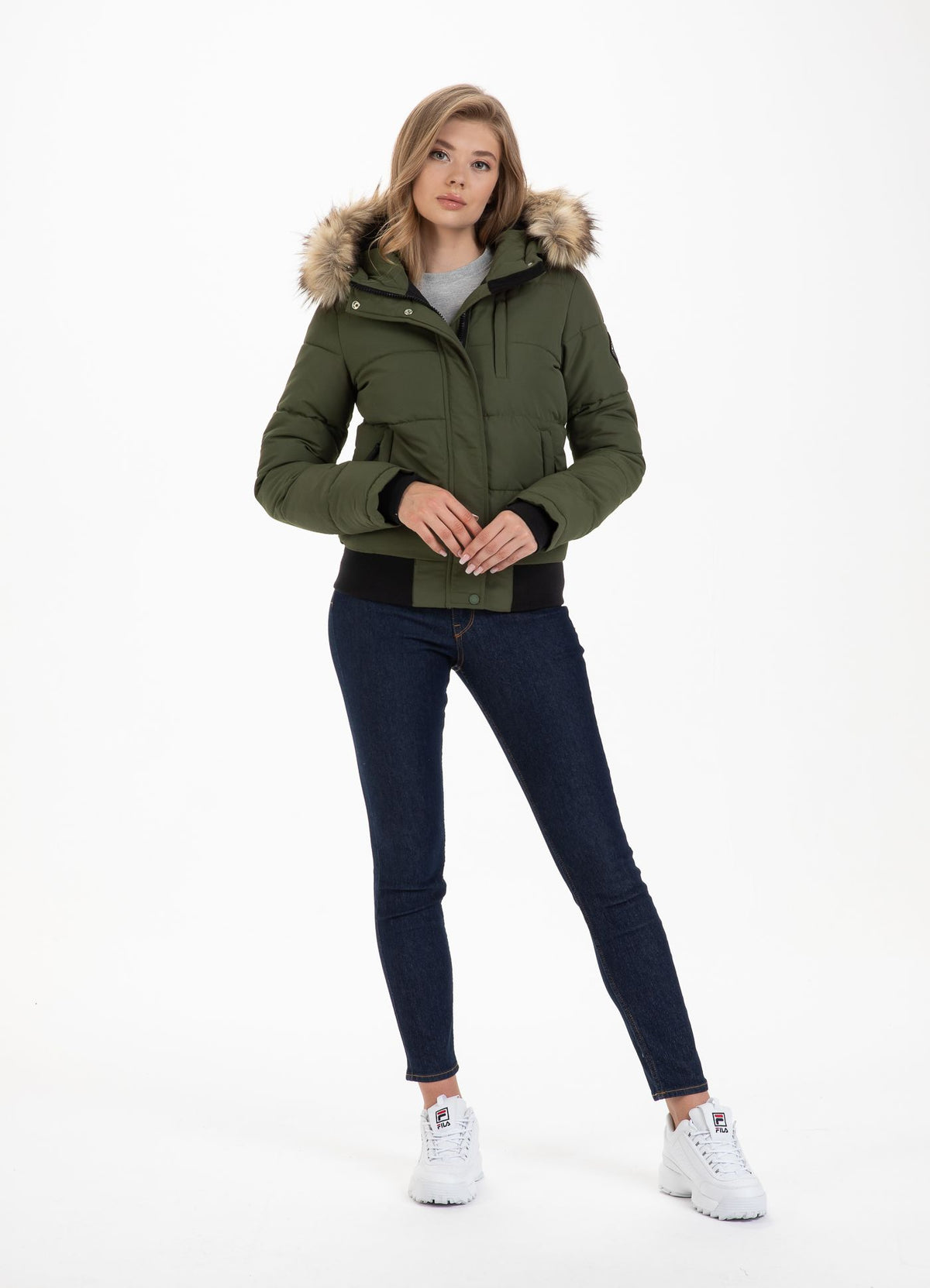 Damen Kapuzenjacke Firethorn Olive