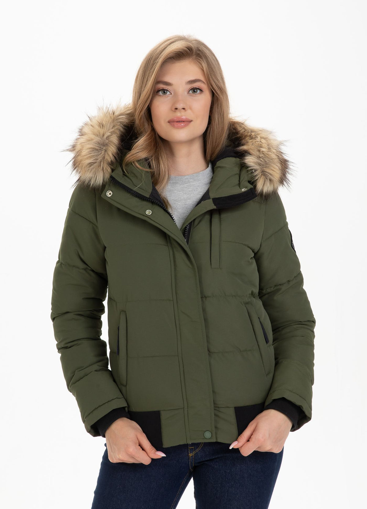 Damen Kapuzenjacke Firethorn Olive