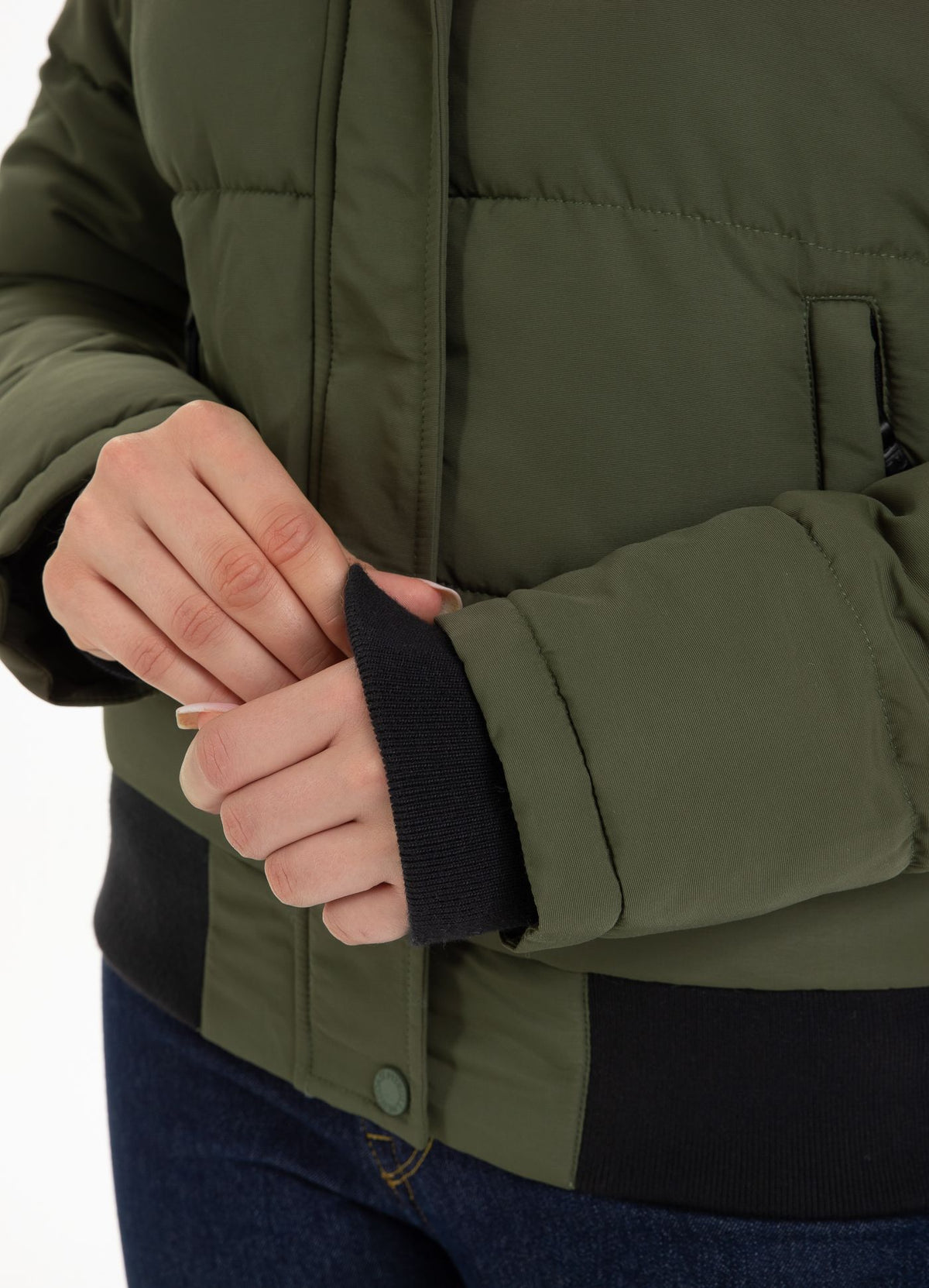 Damen Kapuzenjacke Firethorn Olive