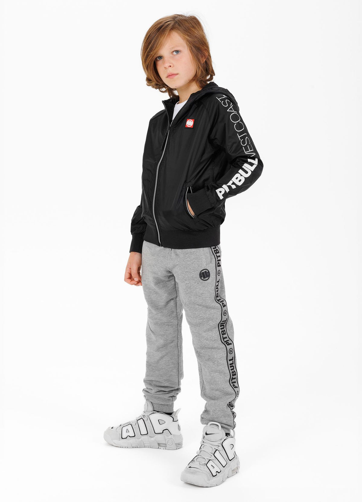 Kinder Übergangsjacke Athletic Sleeve Junior - Schwarz