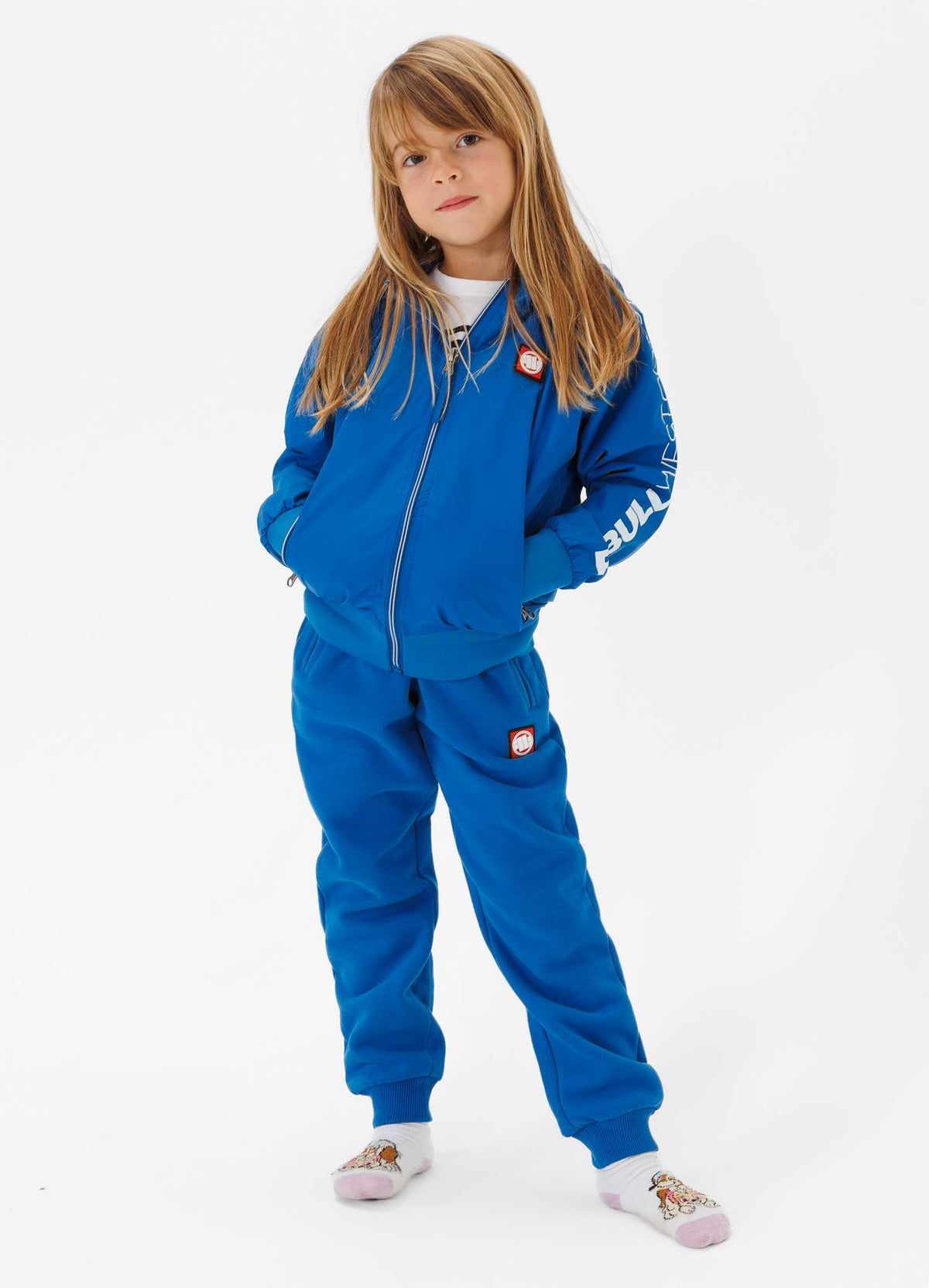 Kinder Übergangsjacke Athletic Sleeve Junior - Blau