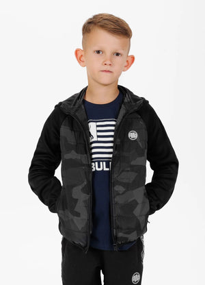 Kinder Übergangsjacke Dillard - Schwarzes Camouflage