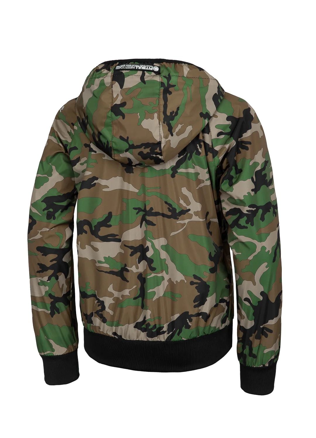 Kinder Übergangsjacke Athletic Sleeve Junior - Woodland Camouflage