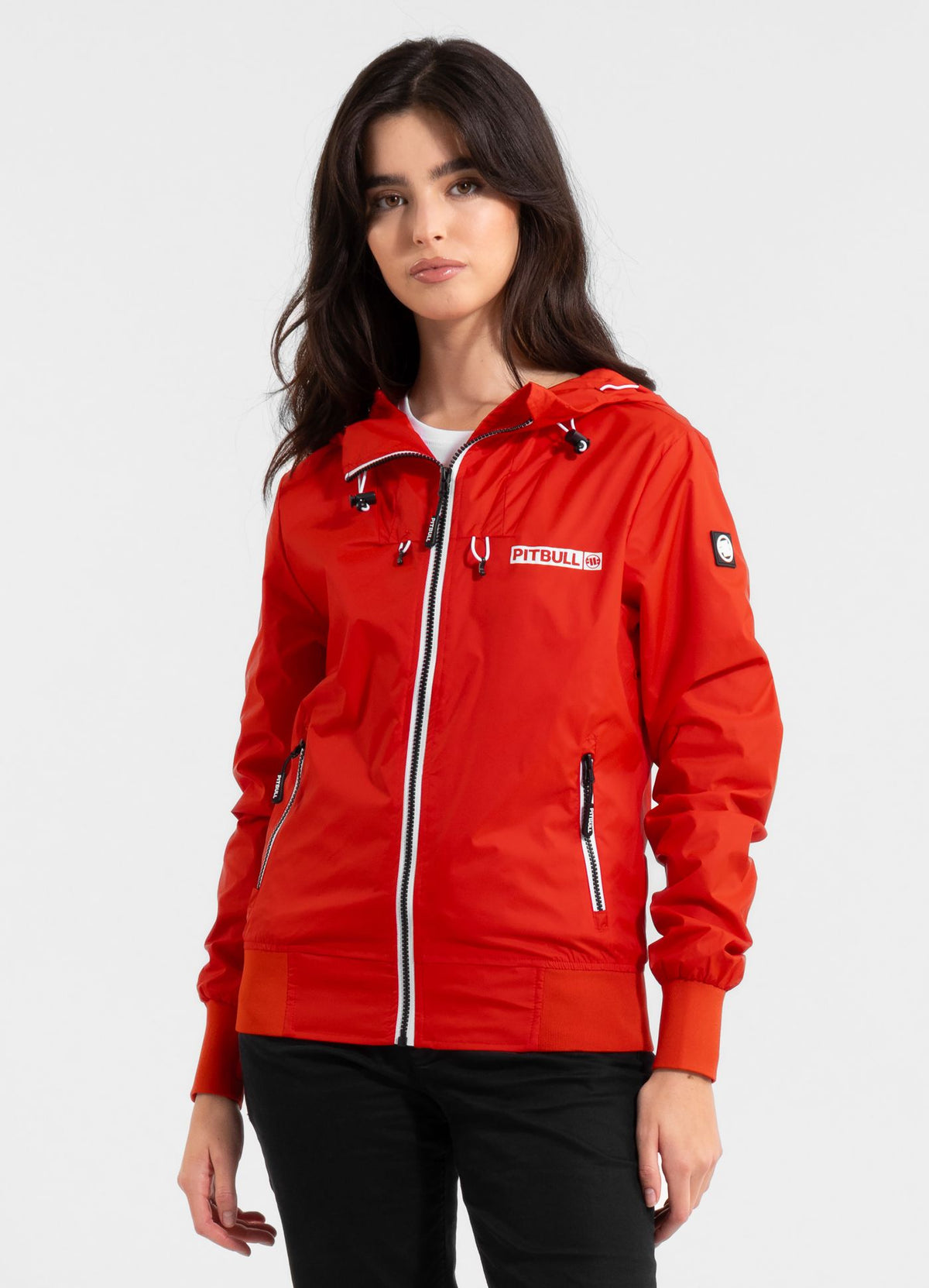 Women's hooded jacket Aaricia Hilltop - Flame red