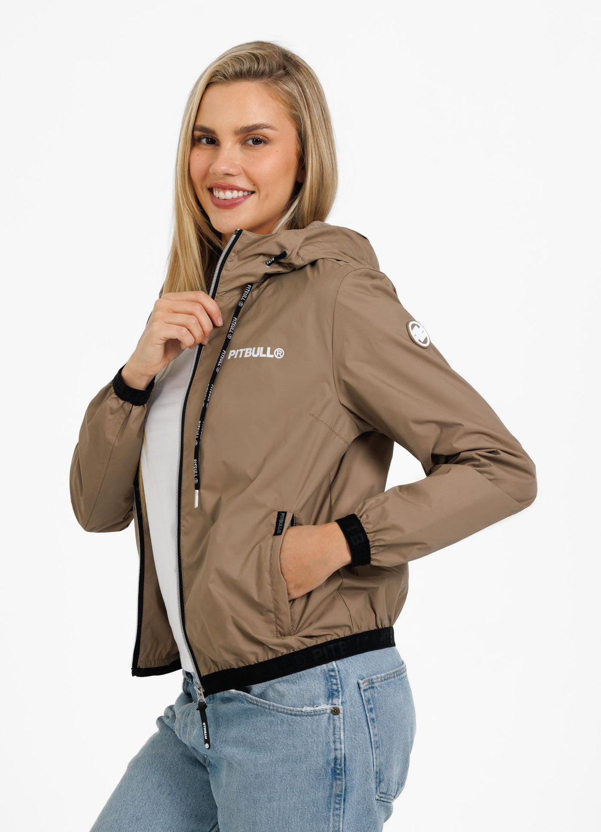 Frauen Übergangsjacke mit Kapuze Dahlia II - Braun